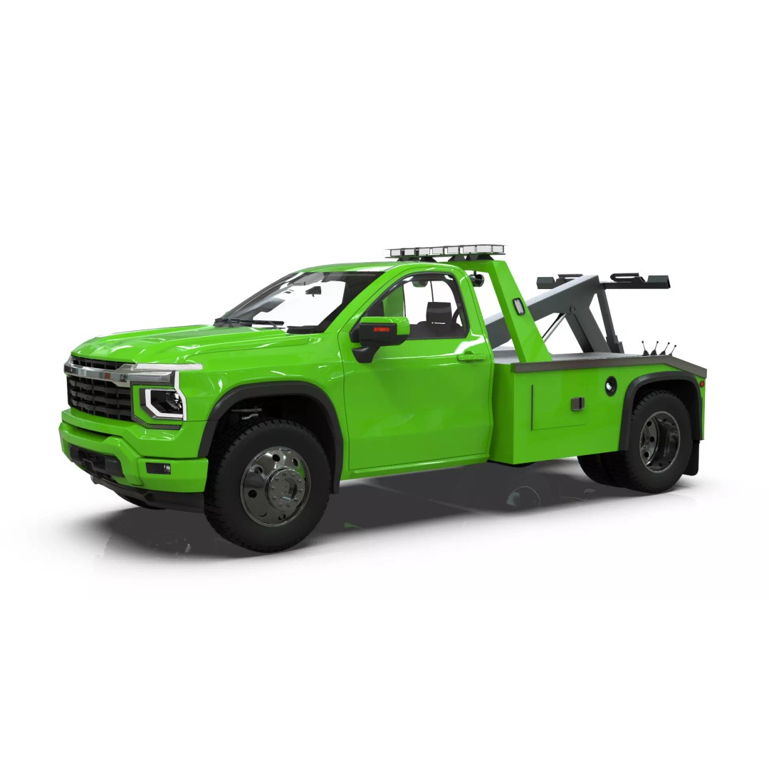 2027 Silverado Tow Truck 3D Model – High Poly Wrecker Asset, Blender - View 17