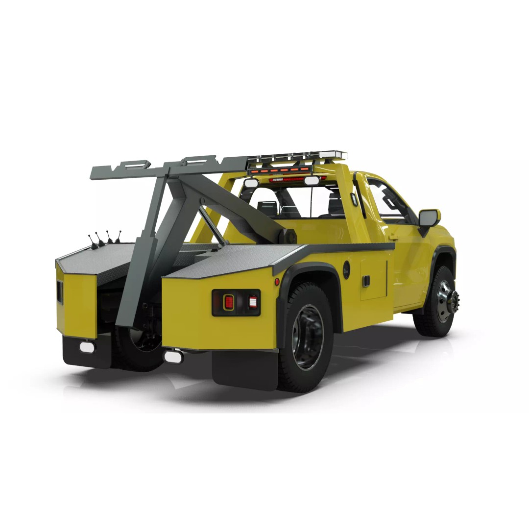 2027 Silverado Tow Truck 3D Model – High Poly Wrecker Asset, Blender - View 19