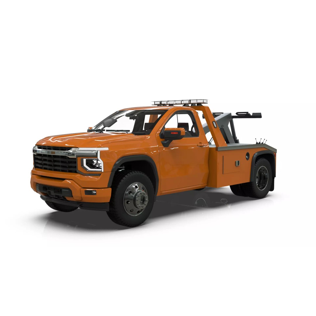 2027 Silverado Tow Truck 3D Model – High Poly Wrecker Asset, Blender - View 20