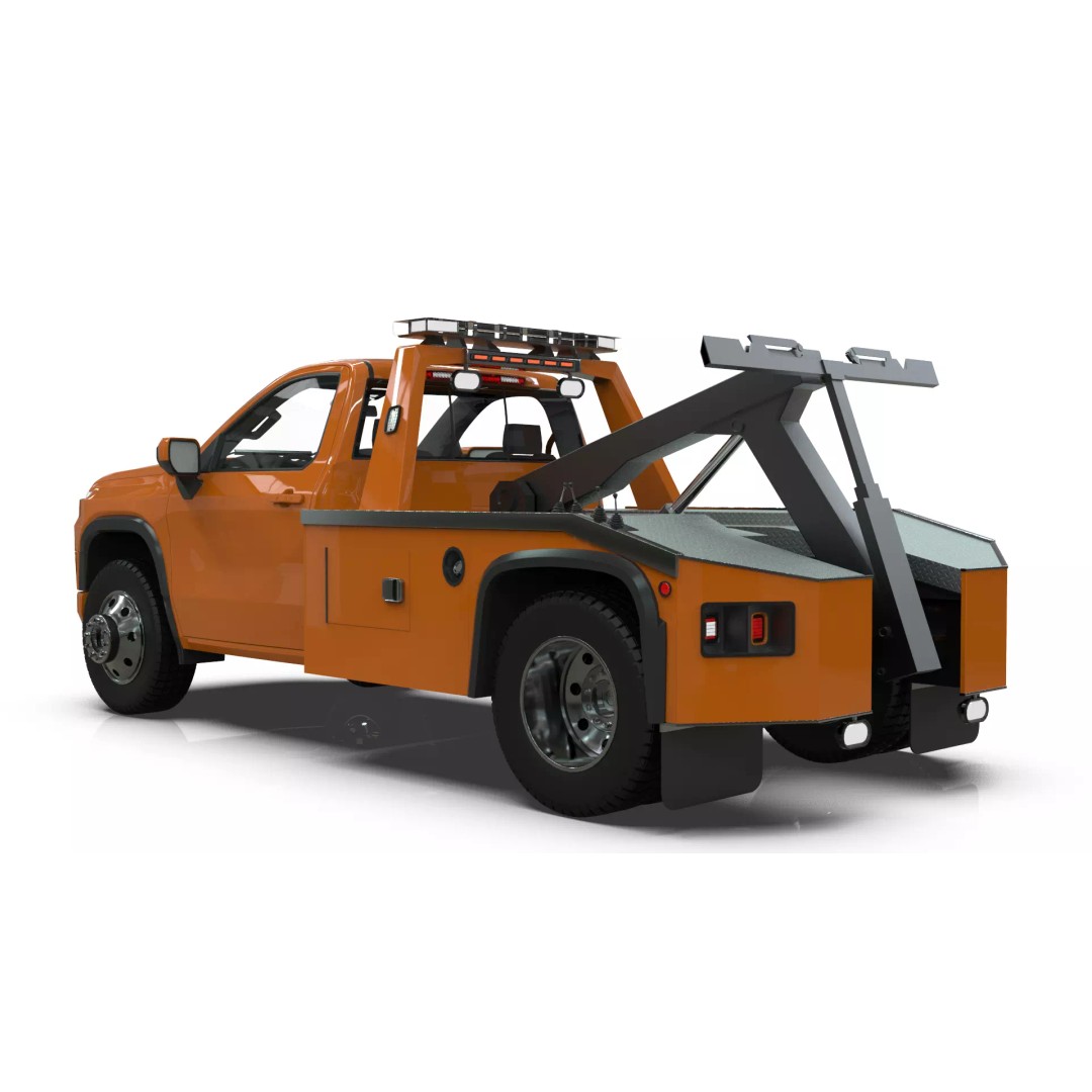 2027 Silverado Tow Truck 3D Model – High Poly Wrecker Asset, Blender - View 21