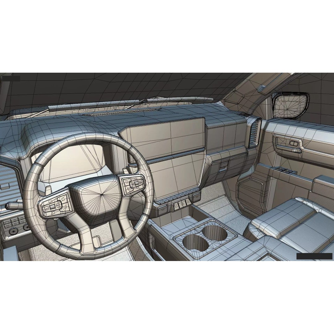 2027 Silverado Tow Truck 3D Model – High Poly Wrecker Asset, Blender - View 35