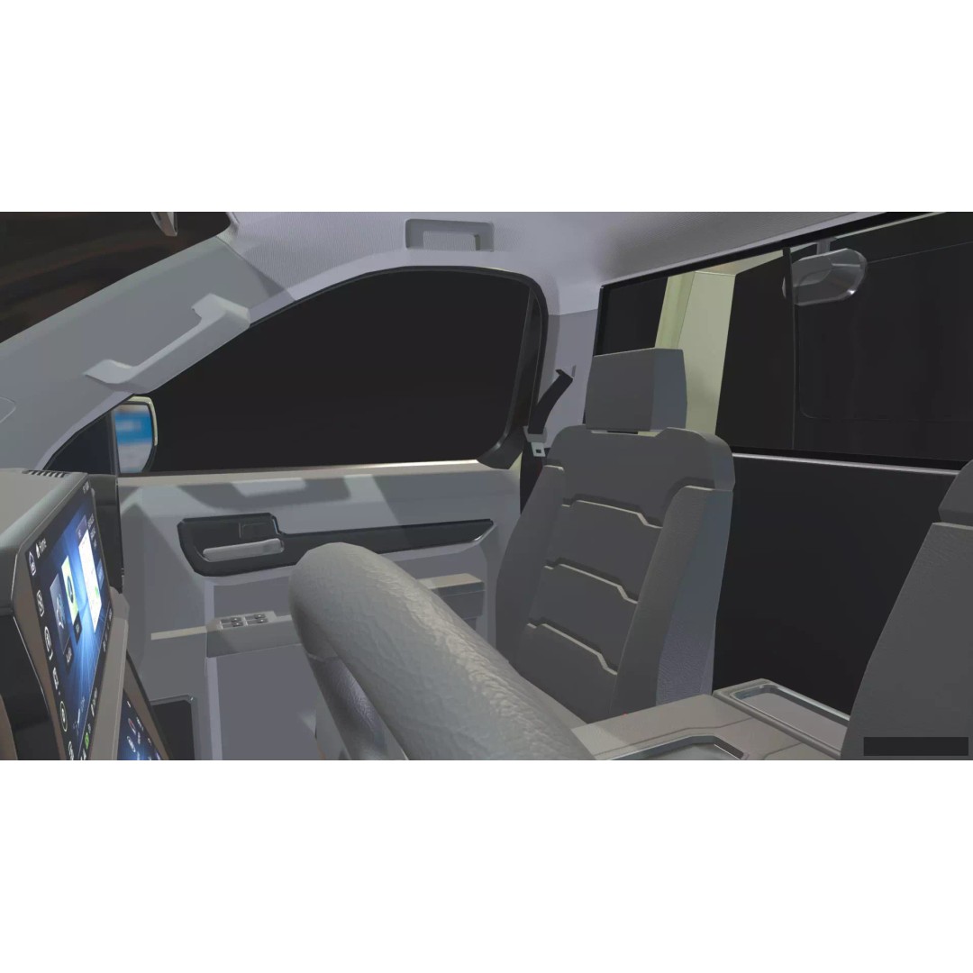 2027 Silverado Tow Truck 3D Model – High Poly Wrecker Asset, Blender - View 41