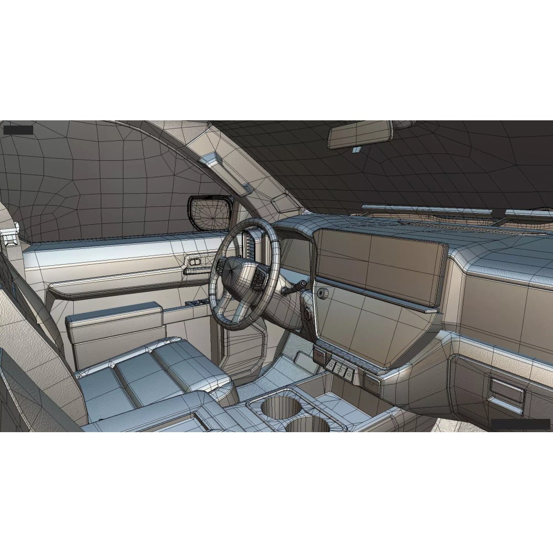 2027 Silverado Tow Truck 3D Model – High Poly Wrecker Asset, Blender - View 43