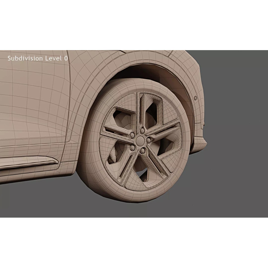 2023 Smart #1 Brabus 3D Model – High Poly Car Asset, FBX, OBJ - View 34