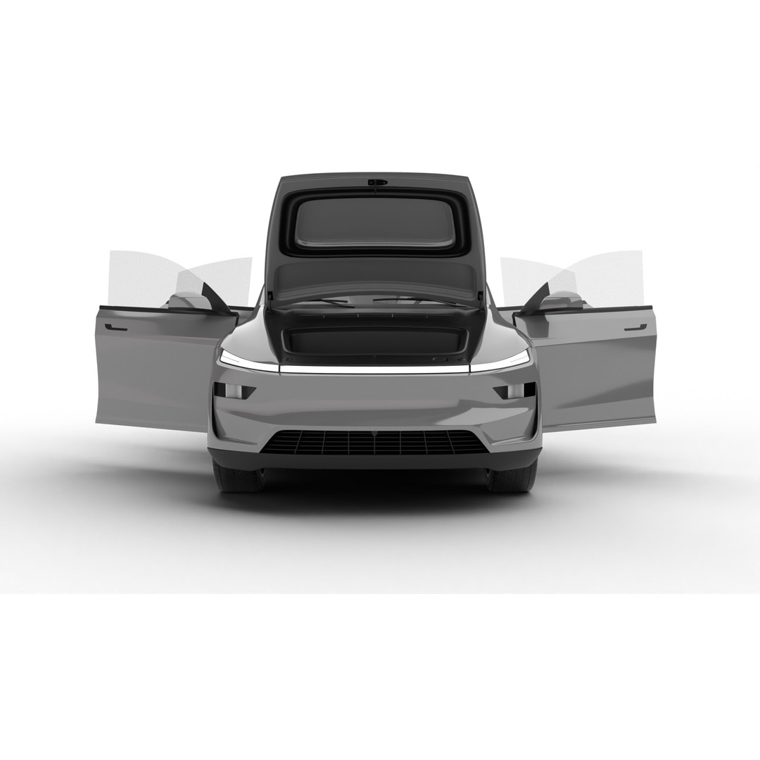 Tesla Model Y 2025 3D Model – High Poly Rigged Car Asset, FBX, Blender - View 11