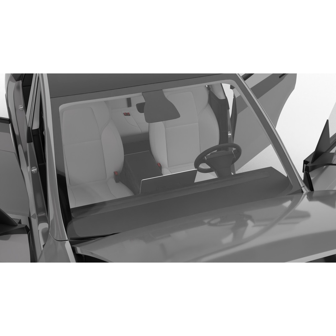 Tesla Model Y 2025 3D Model – High Poly Rigged Car Asset, FBX, Blender - View 12
