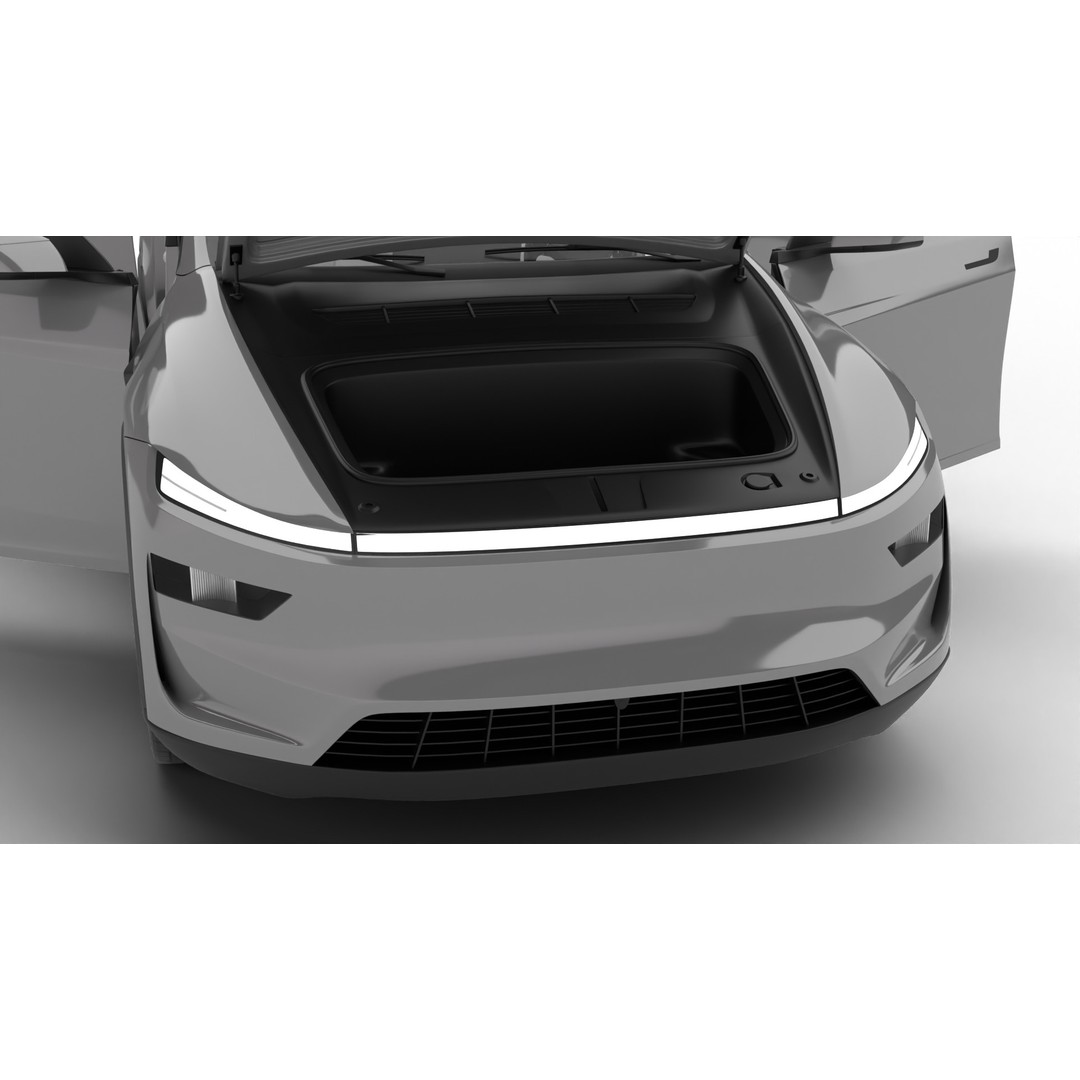 Tesla Model Y 2025 3D Model – High Poly Rigged Car Asset, FBX, Blender - View 15