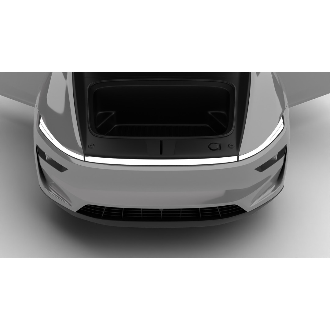 Tesla Model Y 2025 3D Model – High Poly Rigged Car Asset, FBX, Blender - View 16