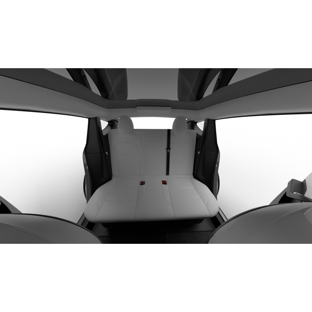 Tesla Model Y 2025 3D Model – High Poly Rigged Car Asset, FBX, Blender - View 18