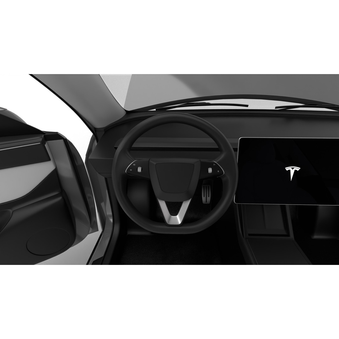 Tesla Model Y 2025 3D Model – High Poly Rigged Car Asset, FBX, Blender - View 19