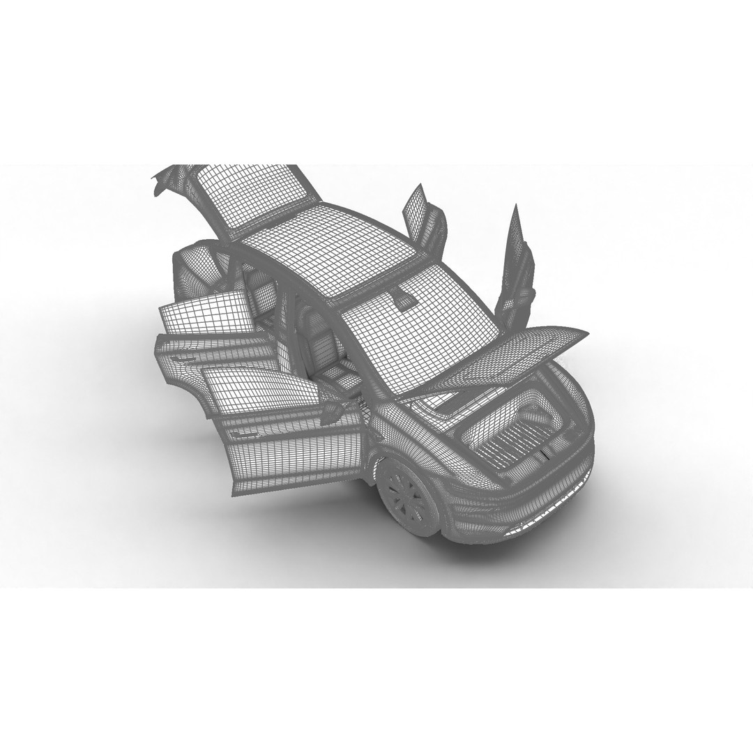 Tesla Model Y 2025 3D Model – High Poly Rigged Car Asset, FBX, Blender - View 39