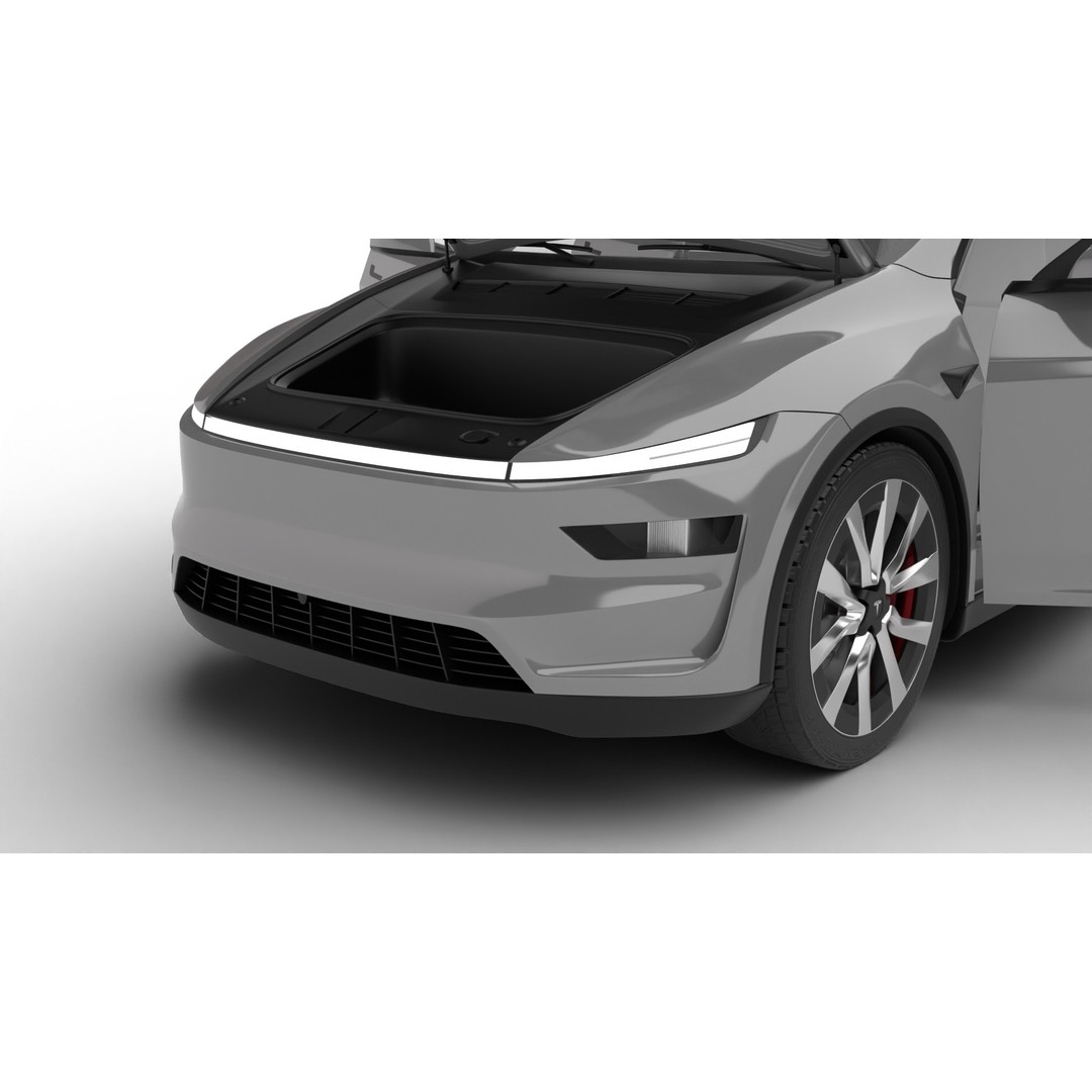 Tesla Model Y 2025 3D Model – High Poly Rigged Car Asset, FBX, Blender - View 8