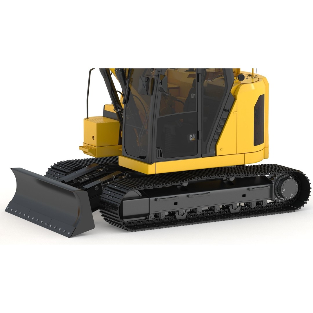CAT 315 Excavator 3D Model – High-Quality Game Asset, FBX & OBJ - View 12
