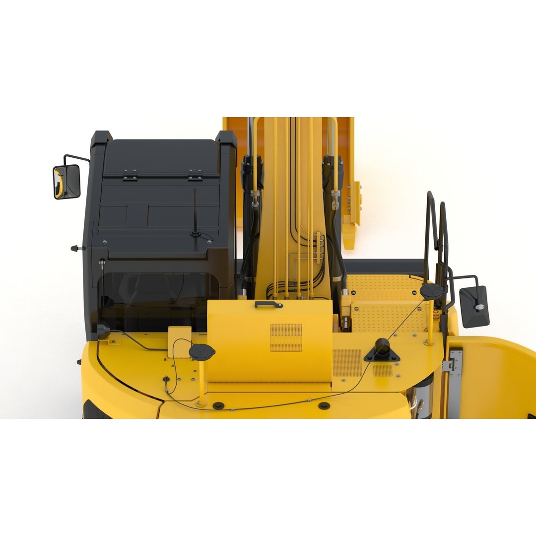 CAT 315 Excavator 3D Model – High-Quality Game Asset, FBX & OBJ - View 17