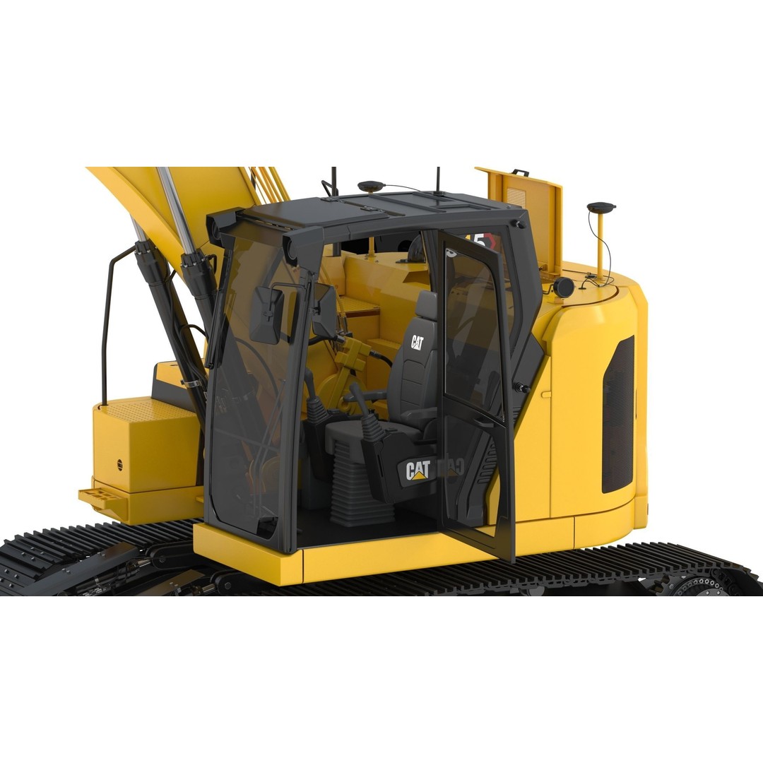 CAT 315 Excavator 3D Model – High-Quality Game Asset, FBX & OBJ - View 22