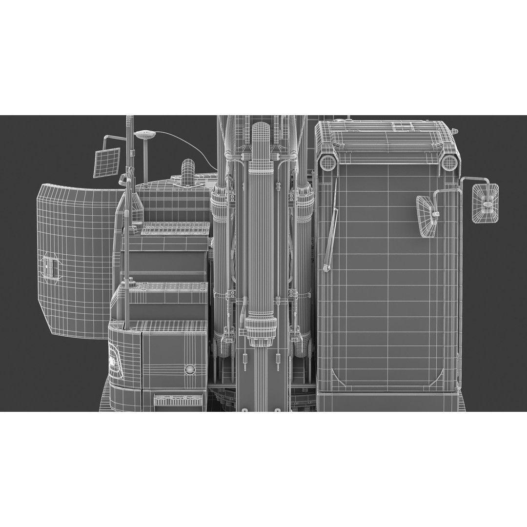 CAT 315 Excavator 3D Model – High-Quality Game Asset, FBX & OBJ - View 34