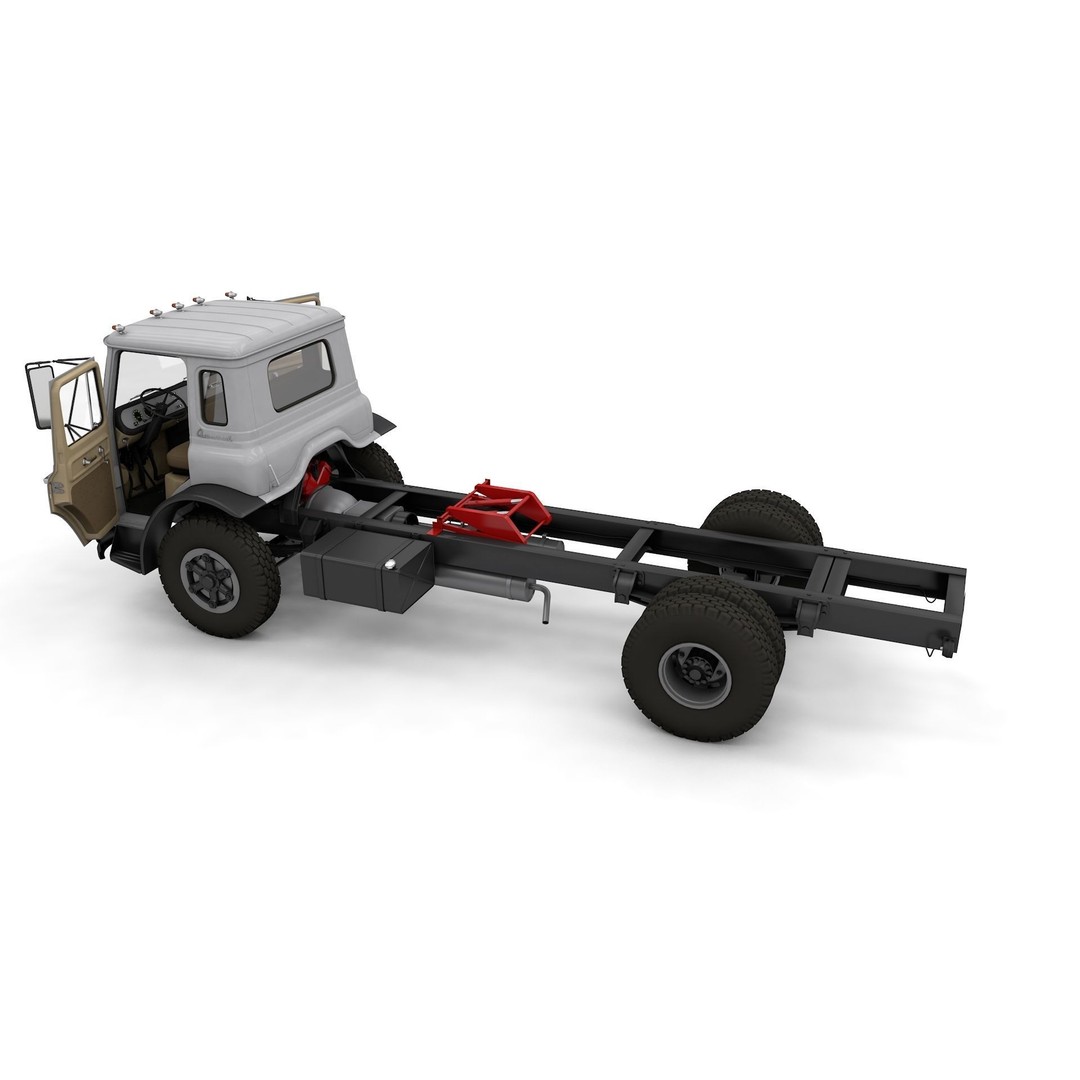 International Loadstar Truck 3D Model – Classic Vehicle, FBX, OBJ - View 12