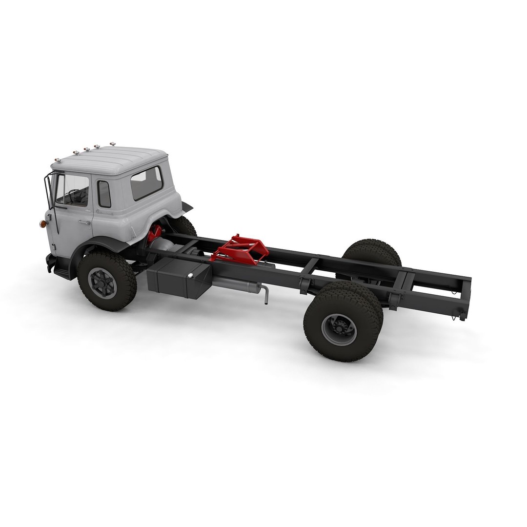 International Loadstar Truck 3D Model – Classic Vehicle, FBX, OBJ - View 13