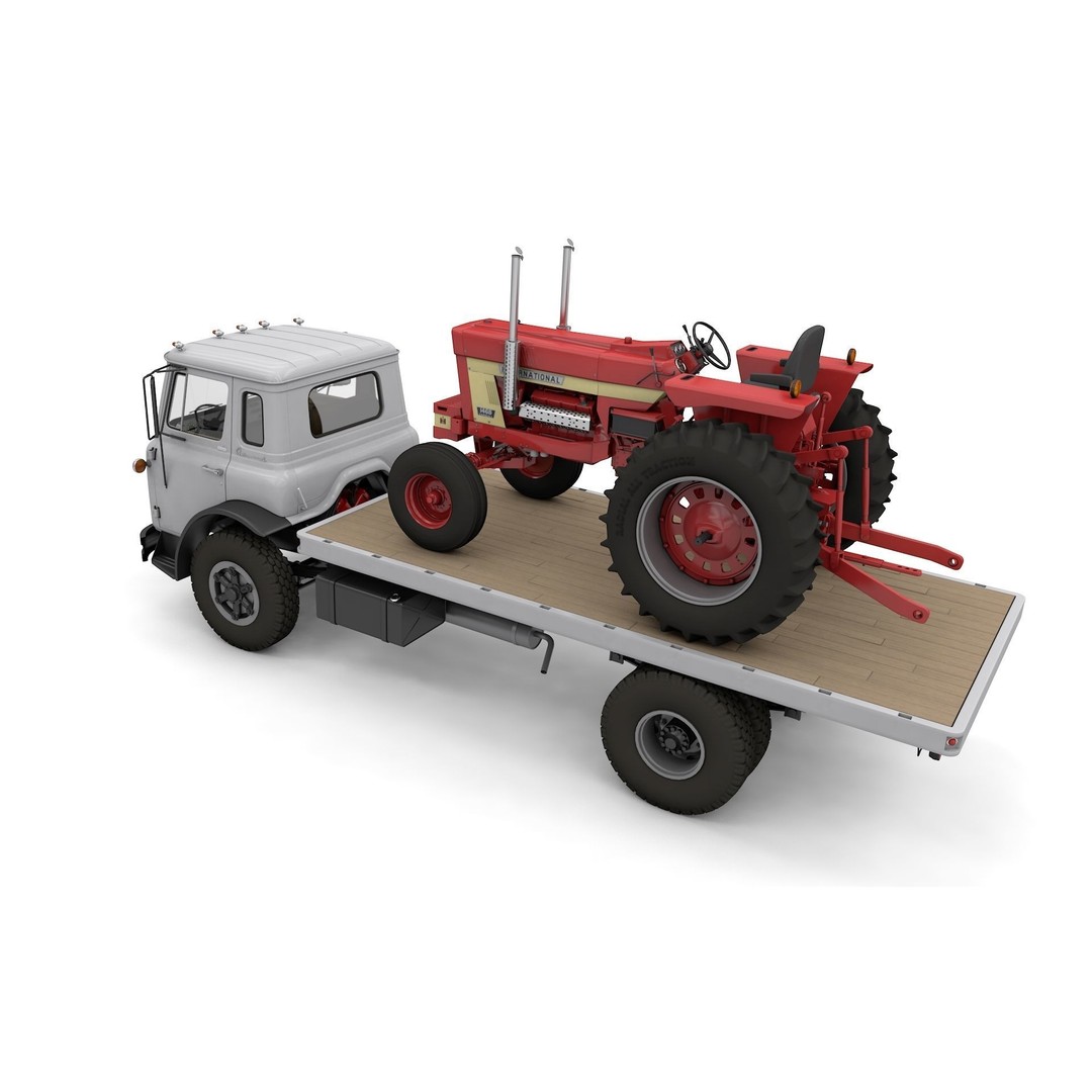 International Loadstar Truck 3D Model – Classic Vehicle, FBX, OBJ - View 16