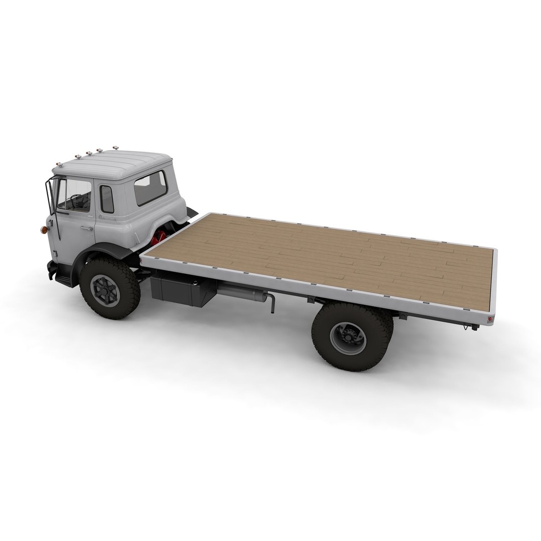 International Loadstar Truck 3D Model – Classic Vehicle, FBX, OBJ - View 9