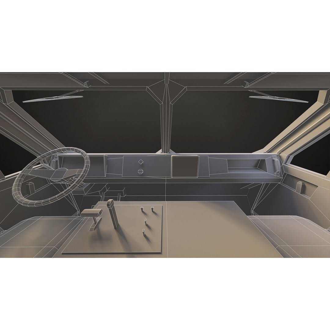 Heavy Military Truck 3D Model – Low Poly Game Ready, FBX, OBJ