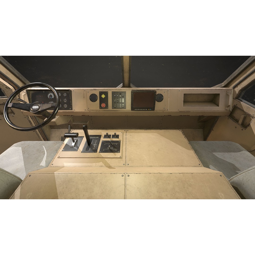 Heavy Military Truck 3D Model – Low Poly Game Ready, FBX, OBJ - View 31