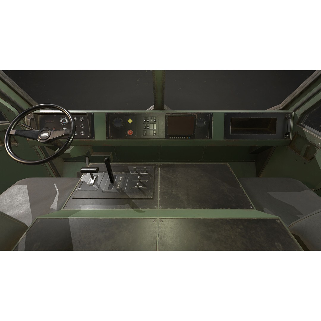 Heavy Military Truck 3D Model – Low Poly Game Ready, FBX, OBJ - View 32