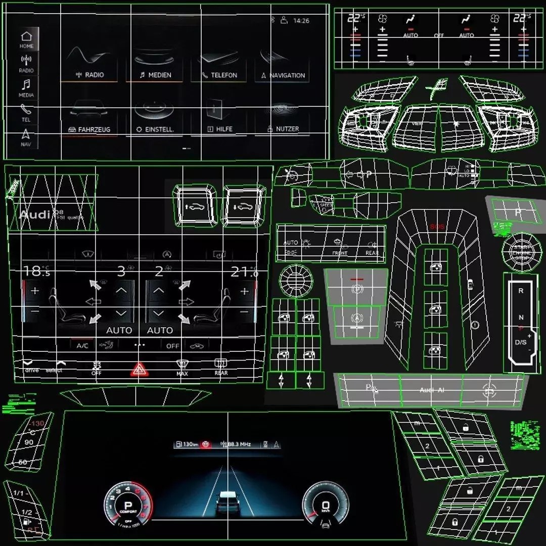 2024 Audi SQ8 3D Model – Photorealistic Car Asset, FBX, OBJ