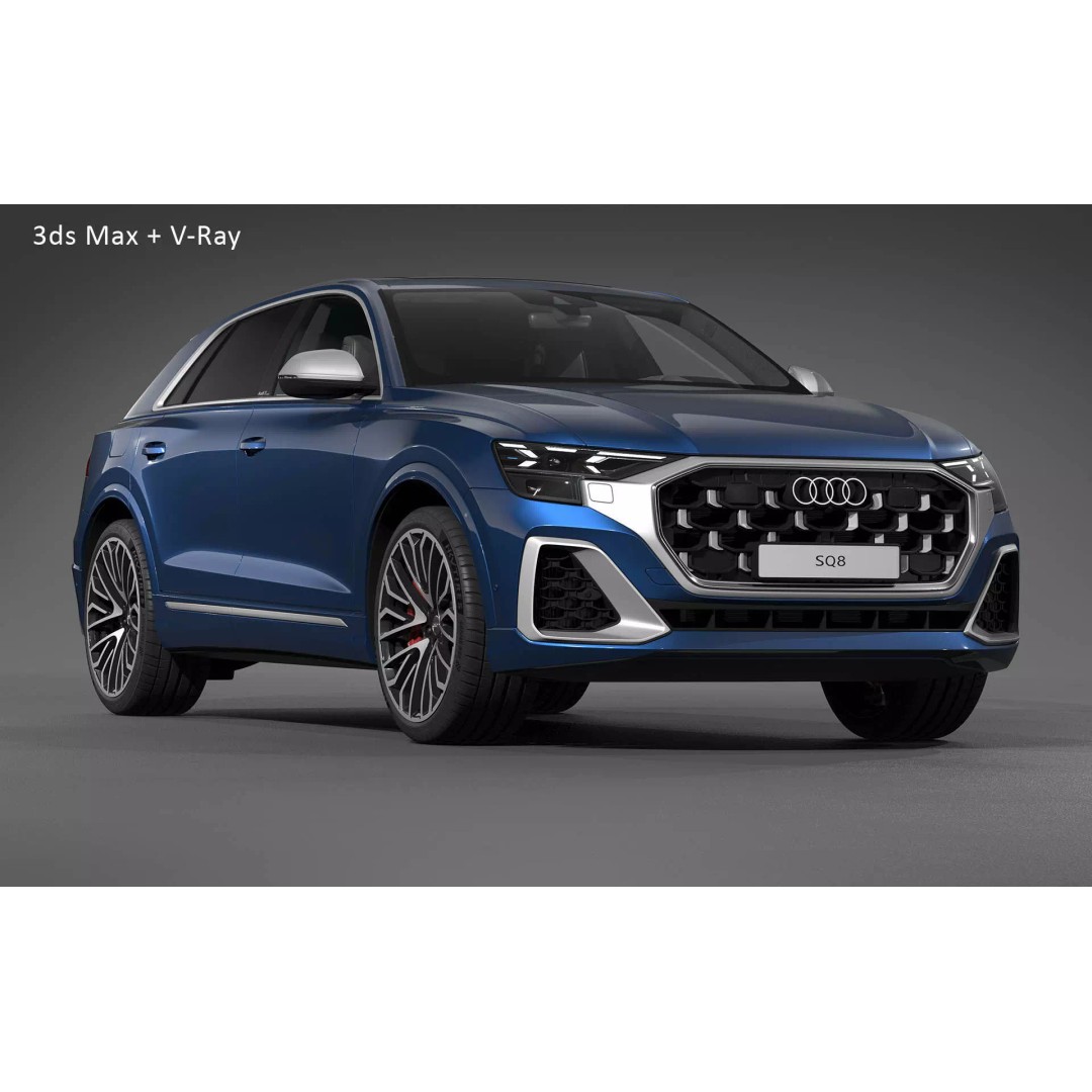 2024 Audi SQ8 3D Model – Photorealistic Car Asset, FBX, OBJ - View 25