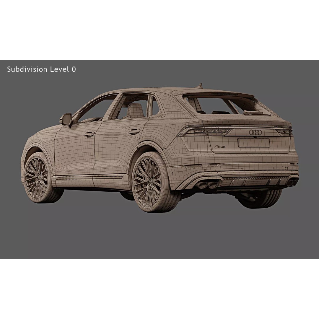2024 Audi SQ8 3D Model – Photorealistic Car Asset, FBX, OBJ - View 27