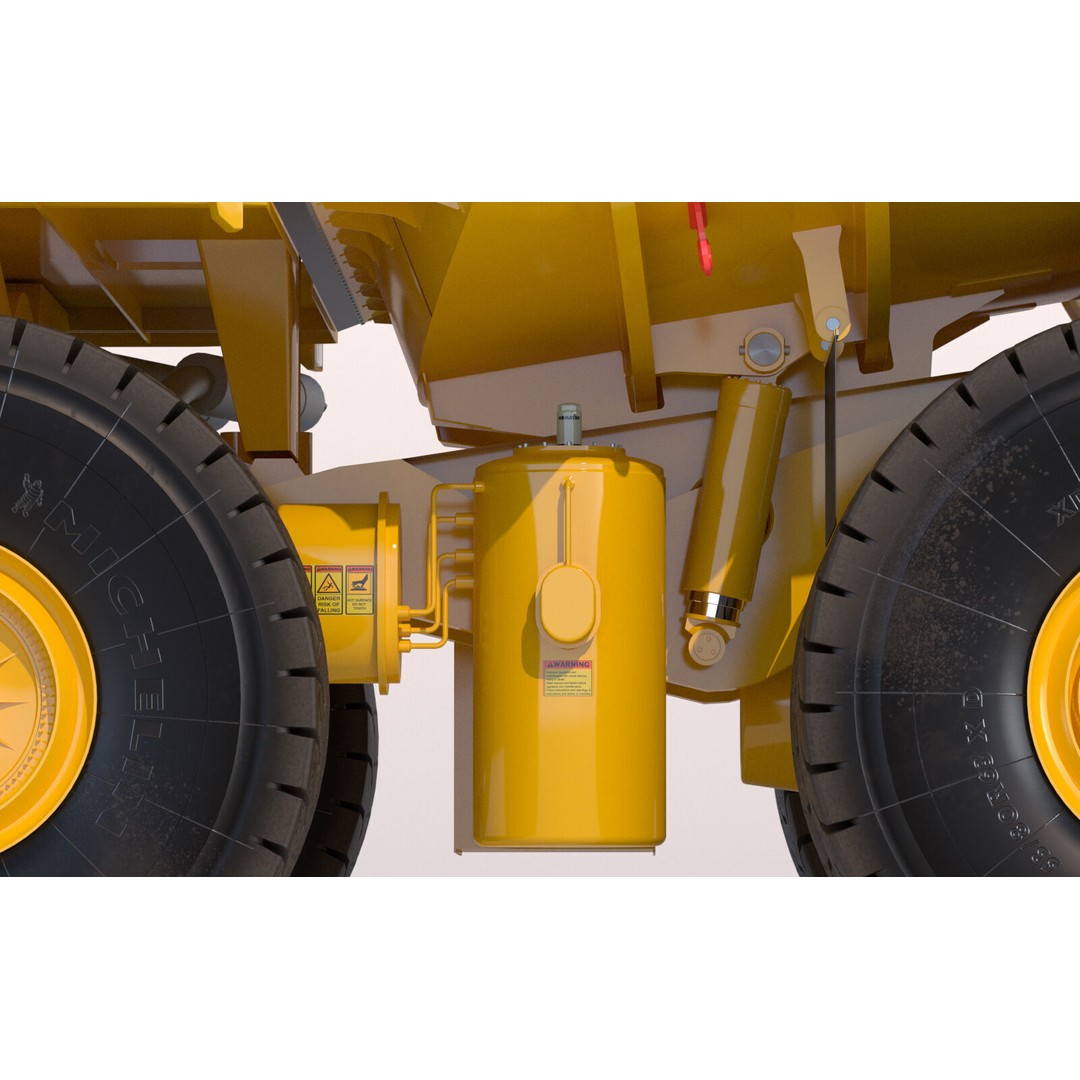 Komatsu 930E Rigid Dump Truck 3D Model – High Poly PBR Asset, FBX - View 11