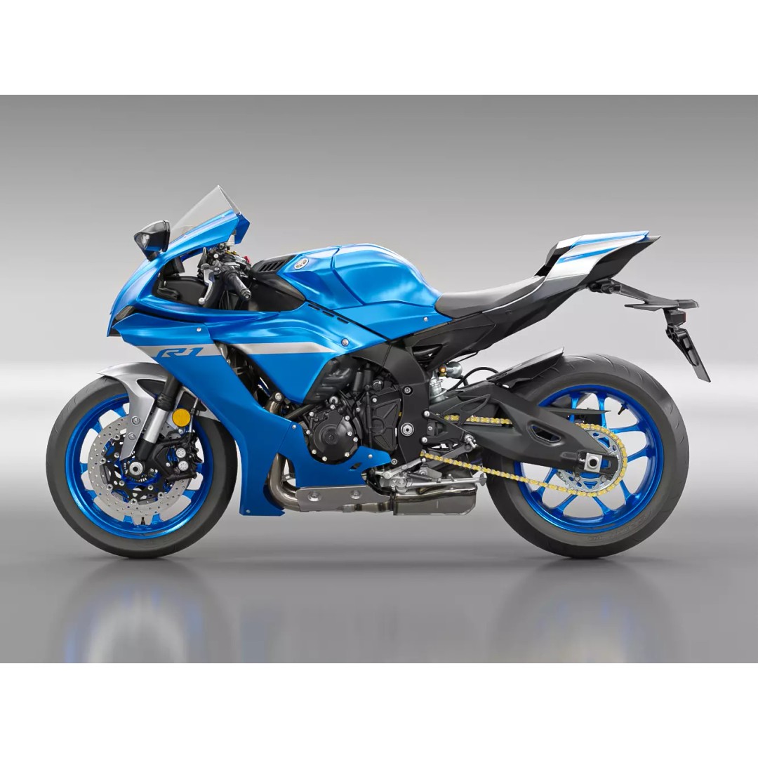 YAMAHA YZF R1 2020 3D Model – Low Poly Game Asset, FBX, OBJ - View 13