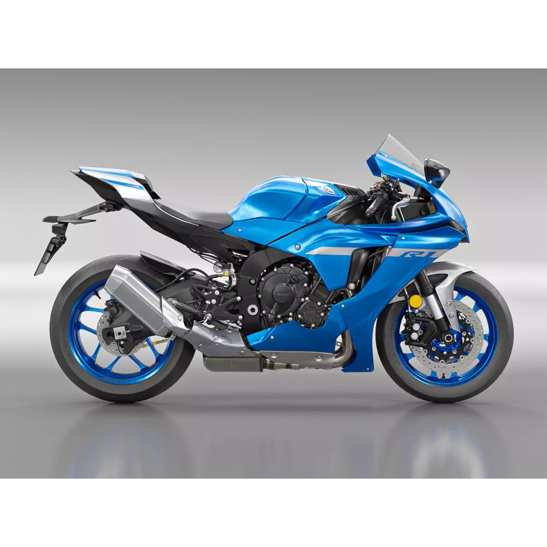 YAMAHA YZF R1 2020 3D Model – Low Poly Game Asset, FBX, OBJ - View 14