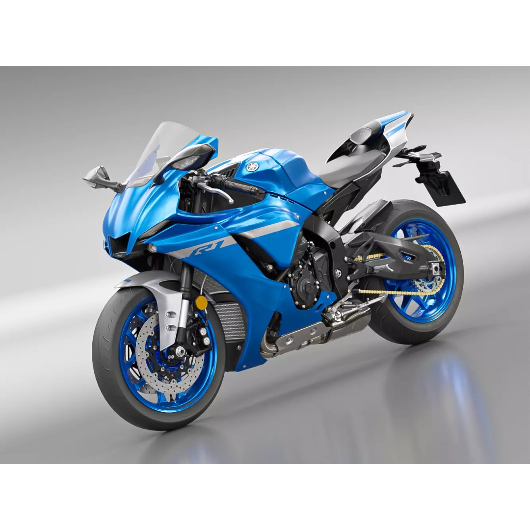YAMAHA YZF R1 2020 3D Model – Low Poly Game Asset, FBX, OBJ - View 2