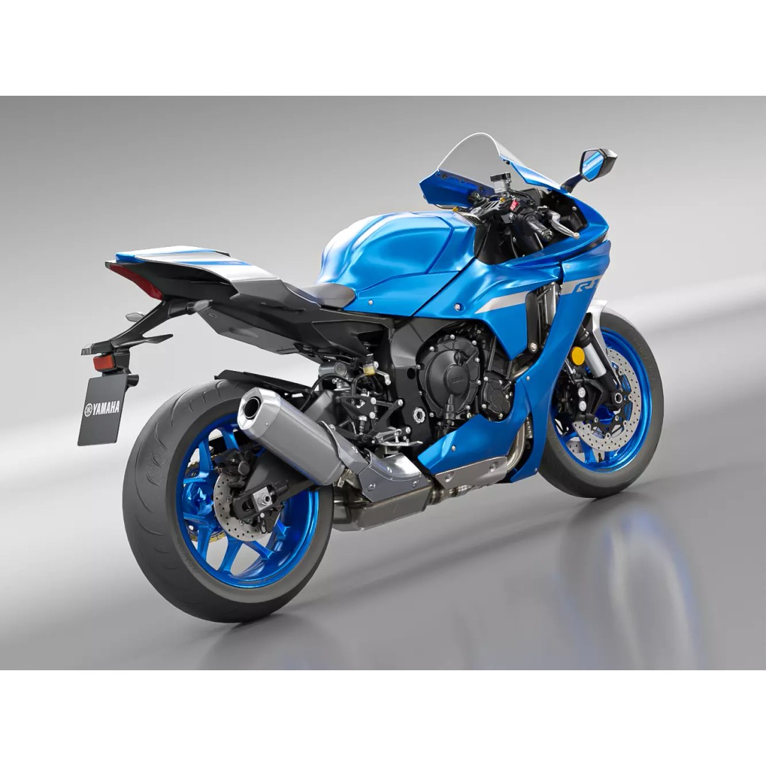 YAMAHA YZF R1 2020 3D Model – Low Poly Game Asset, FBX, OBJ - View 3