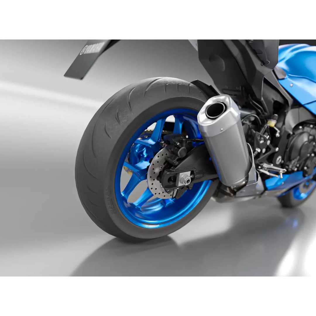 YAMAHA YZF R1 2020 3D Model – Low Poly Game Asset, FBX, OBJ - View 9