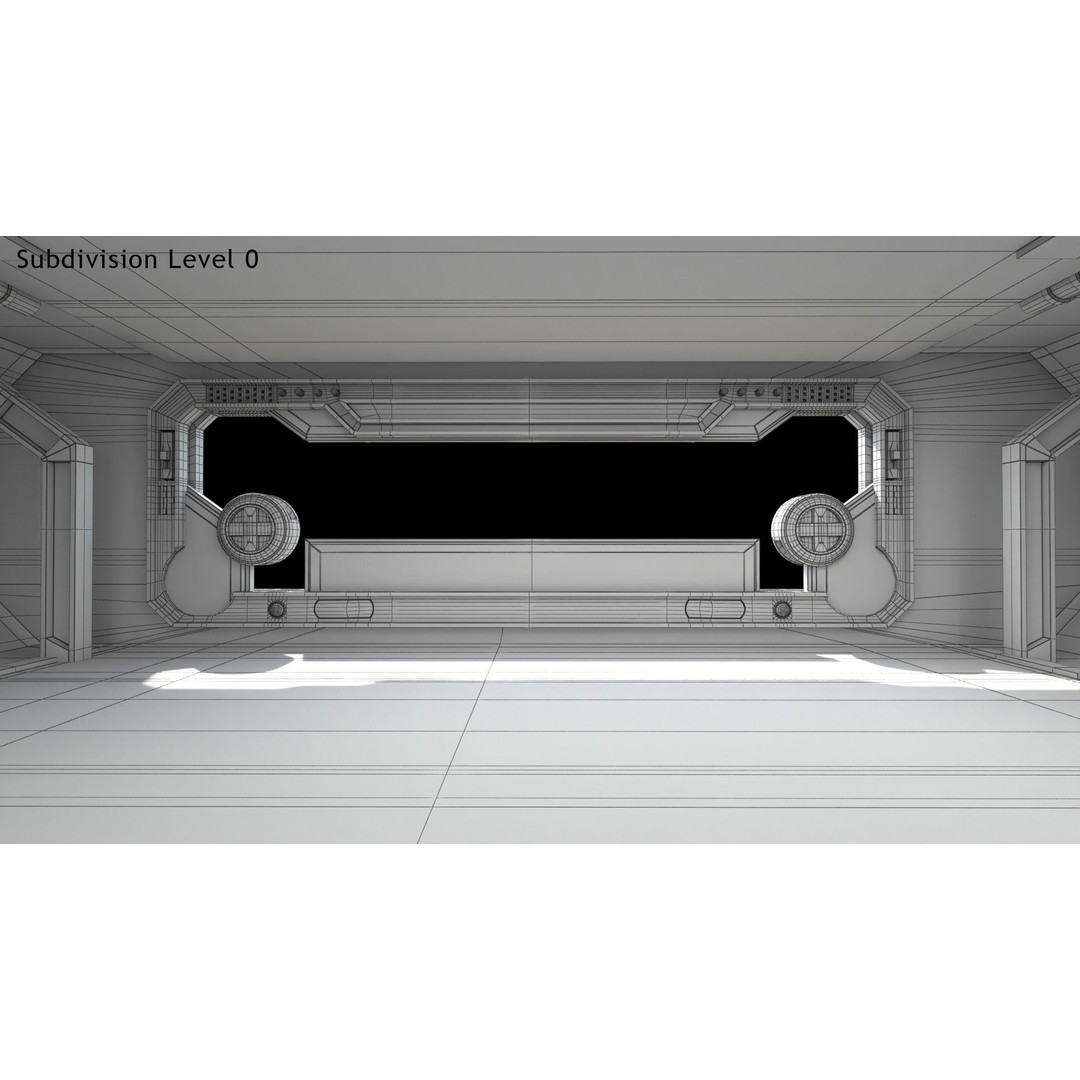 Sci-Fi Interior Scene 3D Model – Low Poly Game Asset, FBX, PBR - View 18