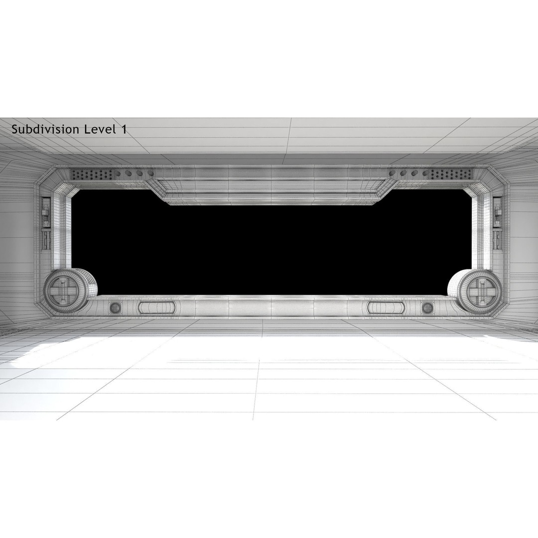 Sci-Fi Interior Scene 3D Model – Low Poly Game Asset, FBX, PBR - View 22