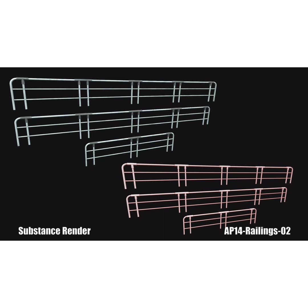 Sci-Fi Hanger 3D Model – Low Poly Modular Asset Pack, FBX - View 62