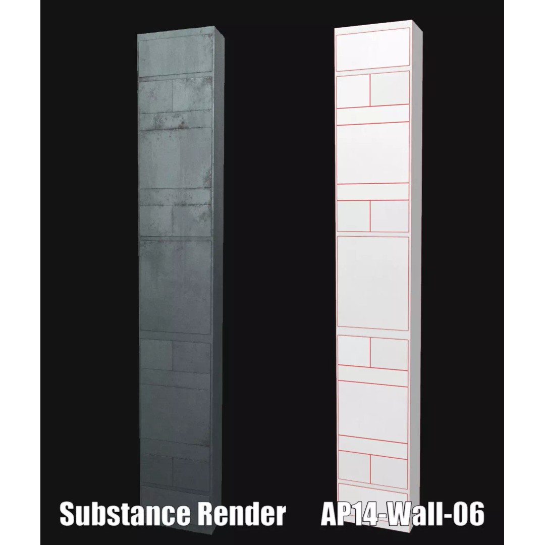 Sci-Fi Hanger 3D Model – Low Poly Modular Asset Pack, FBX - View 76