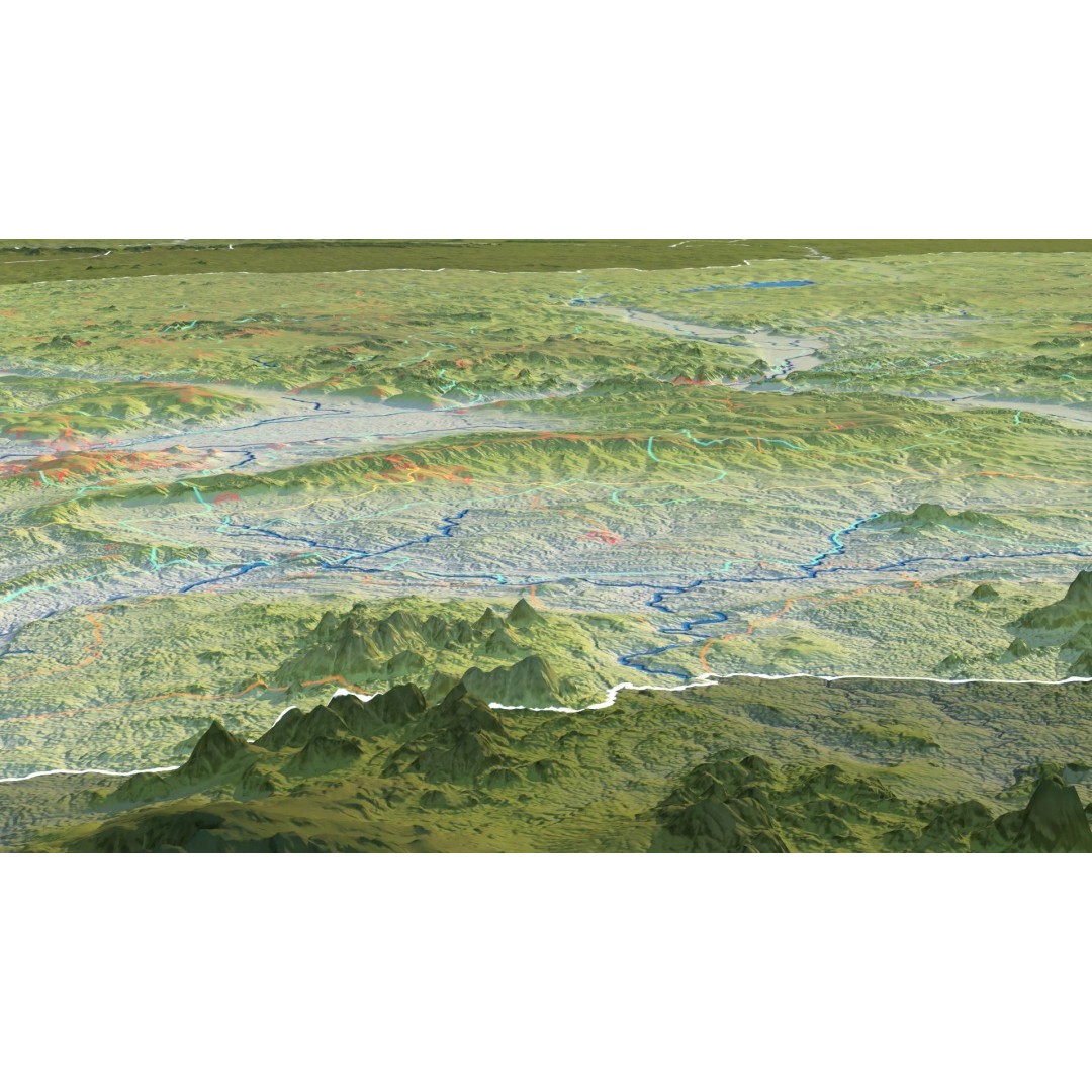 Nigeria Map 3D Model – Realistic Satellite Terrain, FBX/OBJ - View 18