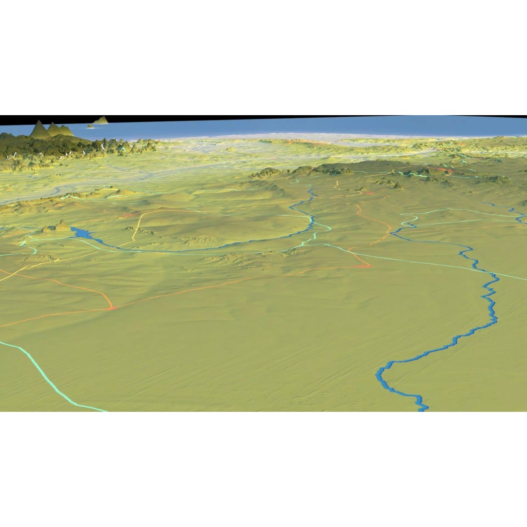 Nigeria Map 3D Model – Realistic Satellite Terrain, FBX/OBJ - View 19