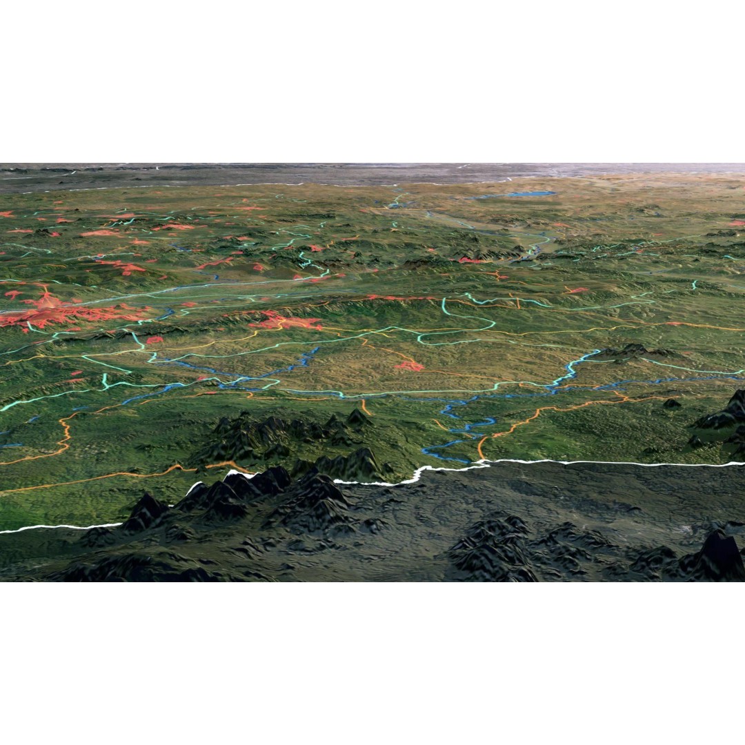 Nigeria Map 3D Model – Realistic Satellite Terrain, FBX/OBJ - View 9