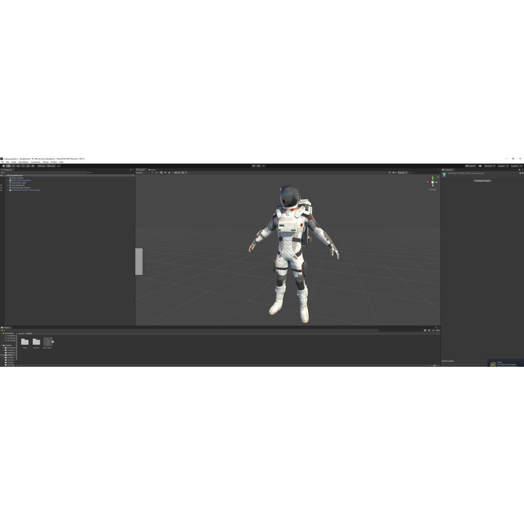 MX02 Male Space Suit 3D Model – Low Poly Rigged Character, FBX - View 16