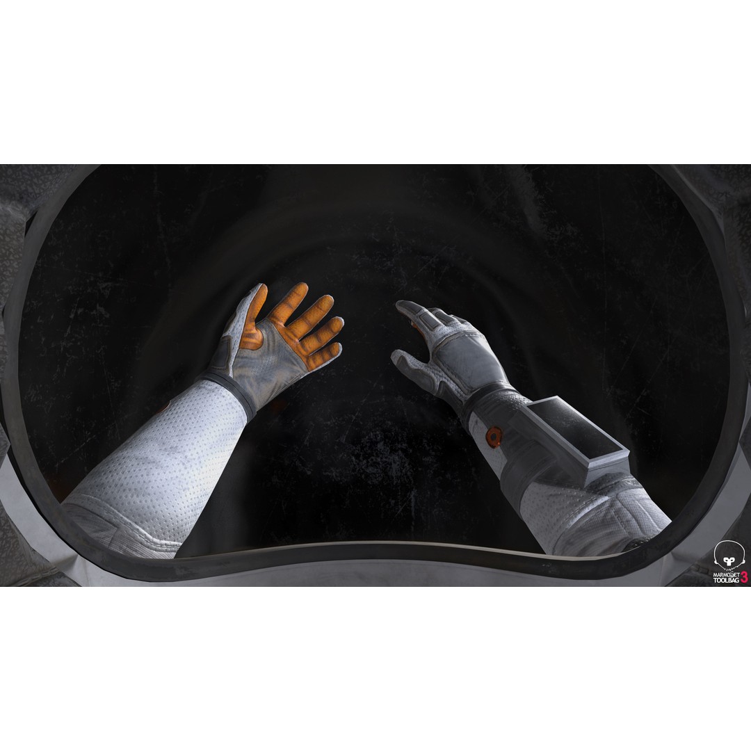 MX02 Male Space Suit 3D Model – Low Poly Rigged Character, FBX - View 5