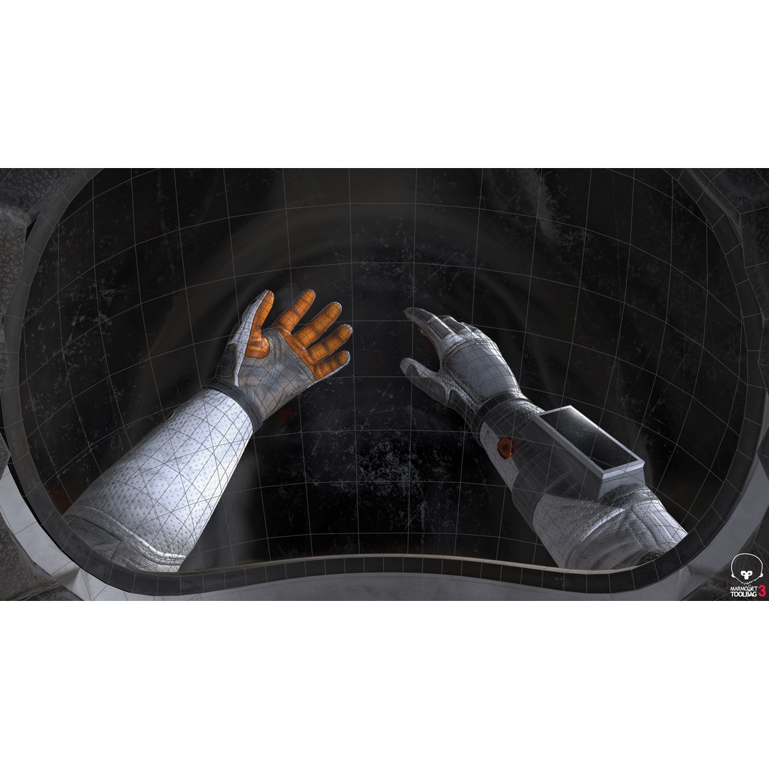 MX02 Male Space Suit 3D Model – Low Poly Rigged Character, FBX - View 6