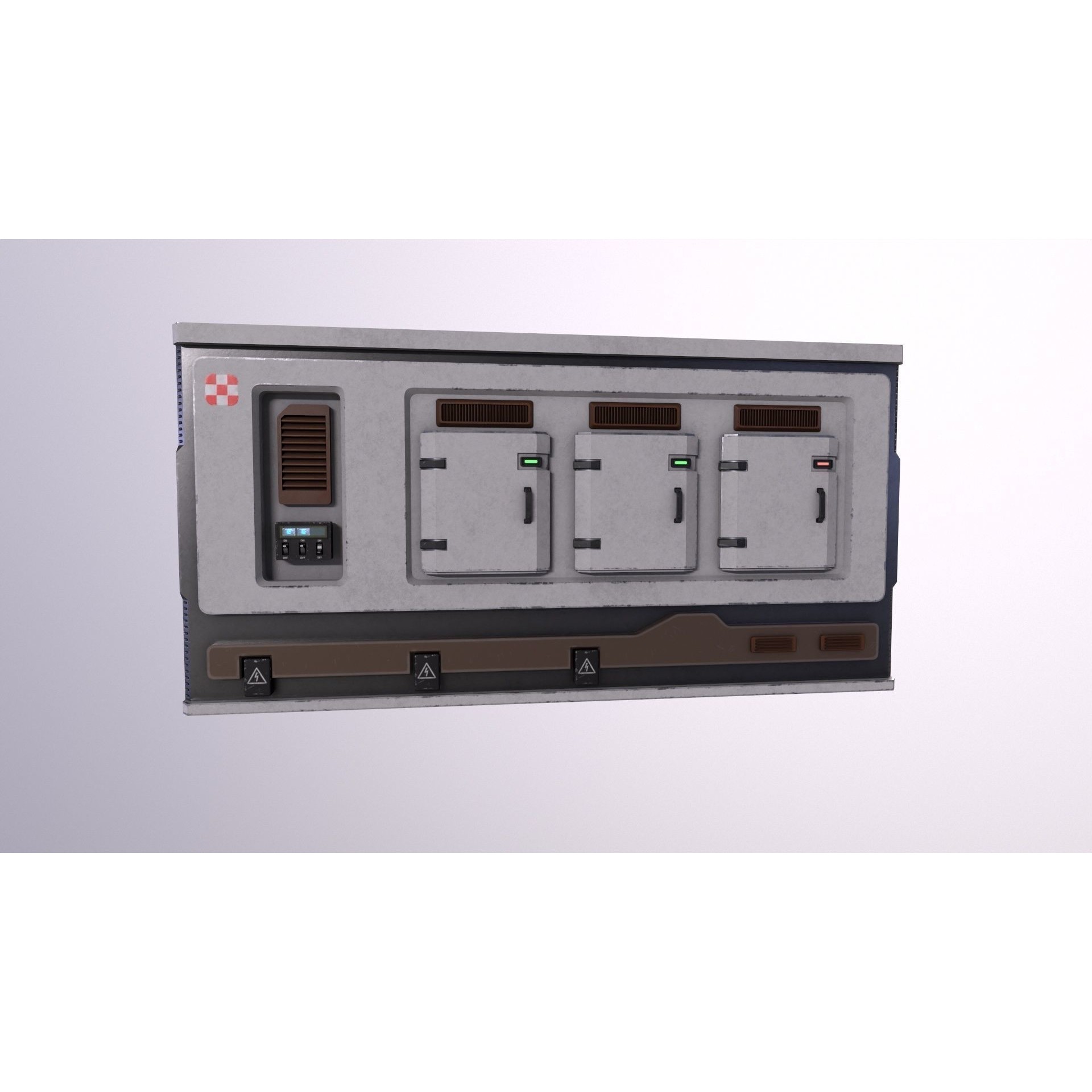 Architecture PBR Space Panels - Low-Poly Game-Ready 3D Model - View 16