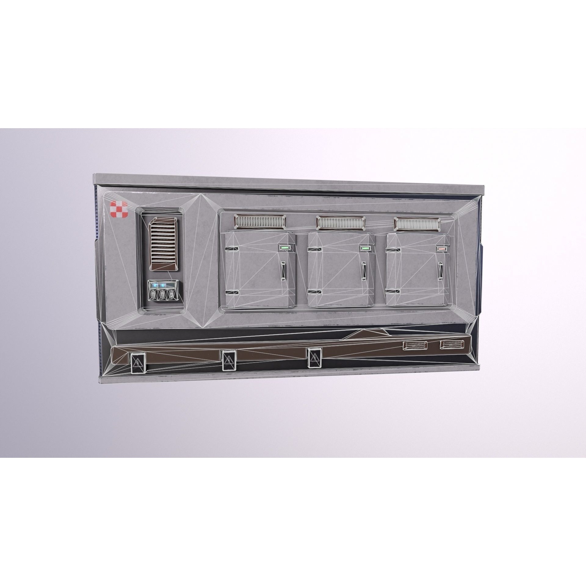 Architecture PBR Space Panels - Low-Poly Game-Ready 3D Model - View 17