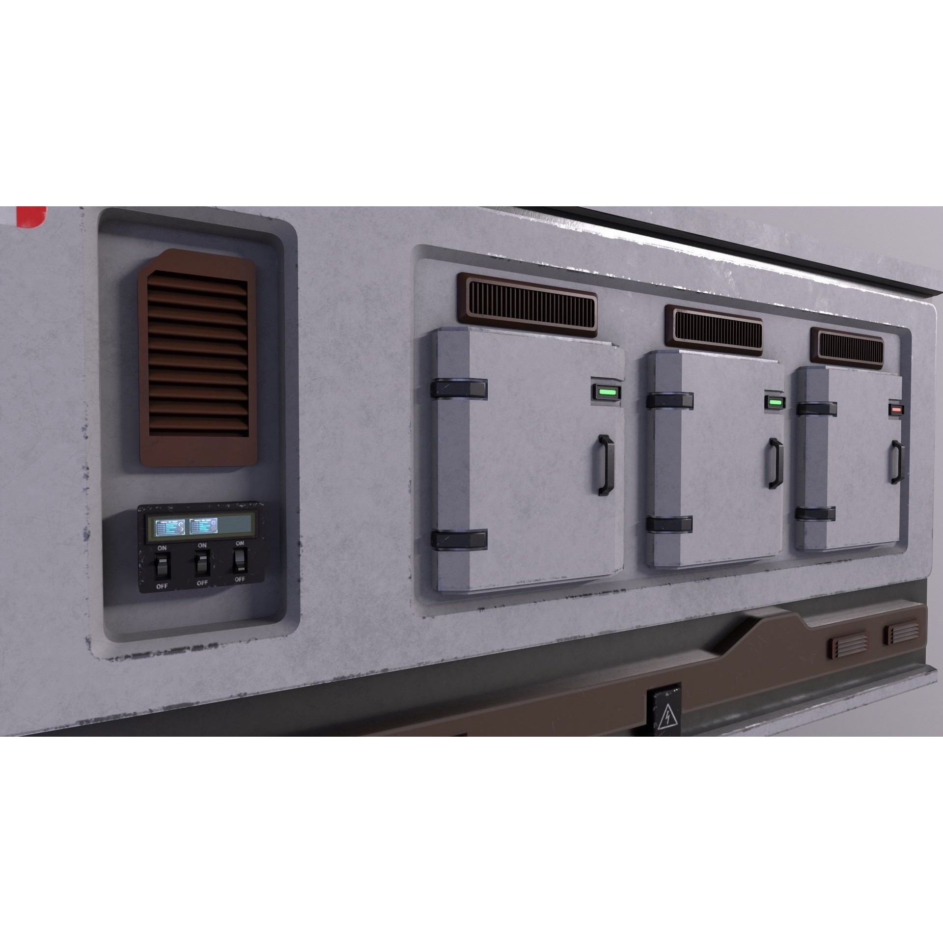 Architecture PBR Space Panels - Low-Poly Game-Ready 3D Model - View 18