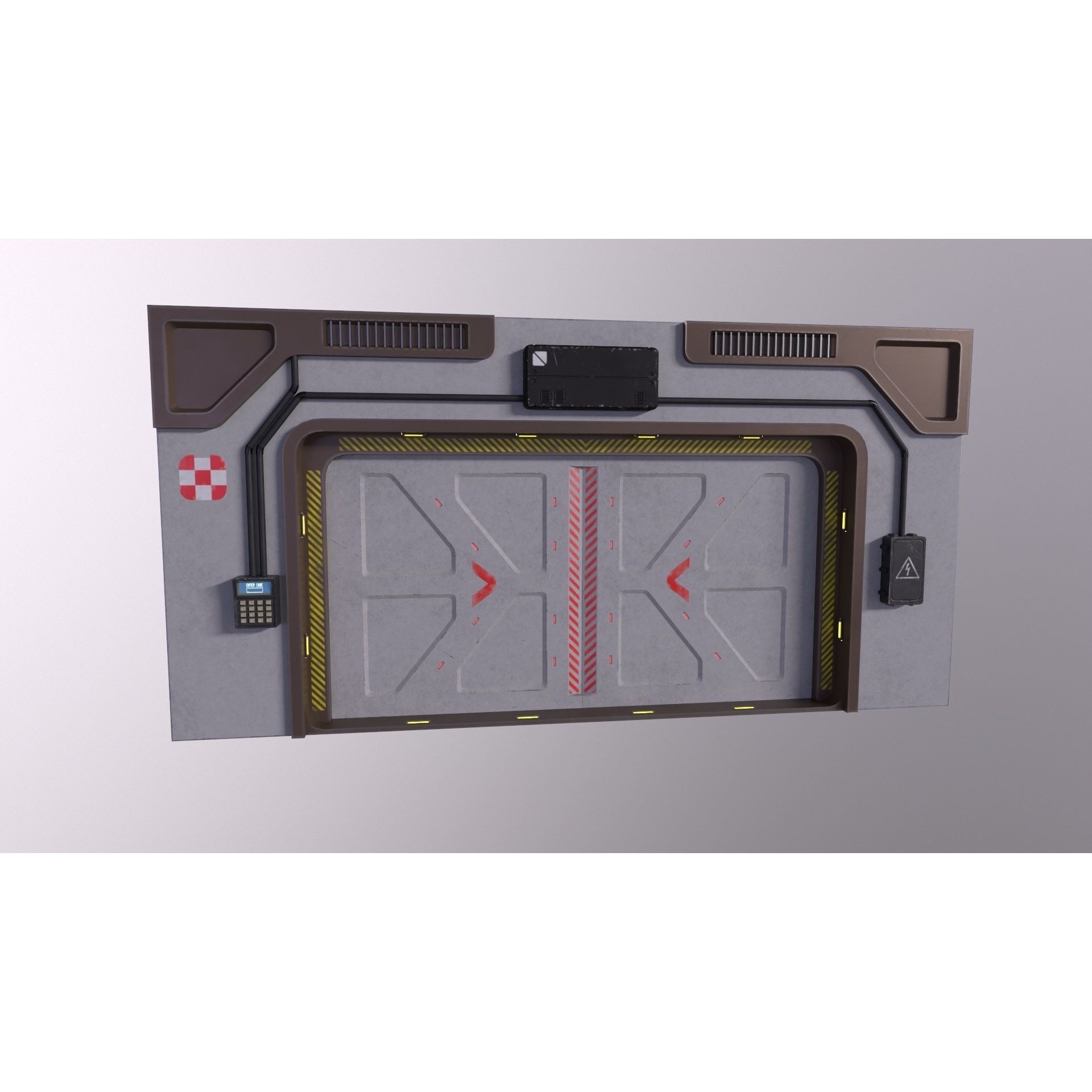 Architecture PBR Space Panels - Low-Poly Game-Ready 3D Model - View 19